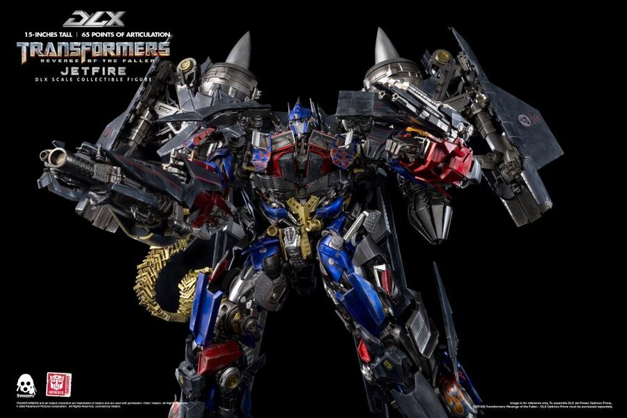 dlx Jetfireとkoオプトマスプライム　カスタムヘッド合体セット threezero Transformers ROTF DLX Jetfire Combined Mode Details and
